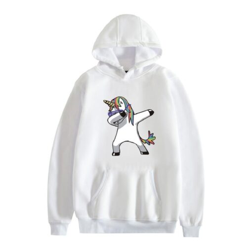 Unisex Dab Swag Unicorn Hooded Sweatshirt - Image 5