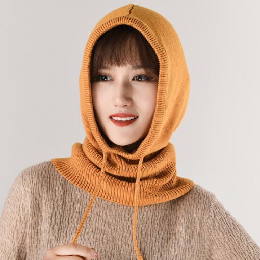 Women Winter Knitted Hood Beanie Hats - Image 14