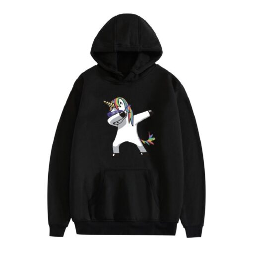 Unisex Dab Swag Unicorn Hooded Sweatshirt