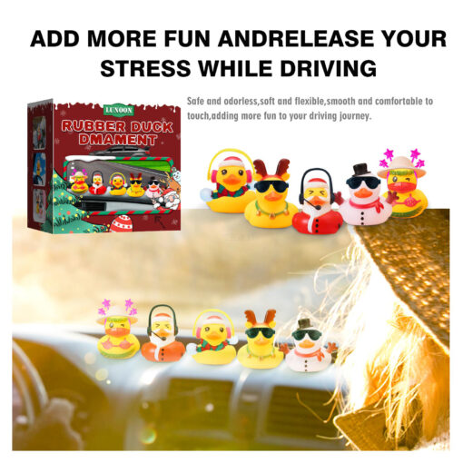 Up to Five Pieces Car Dashboard Yellow Rubber Duck - Image 7