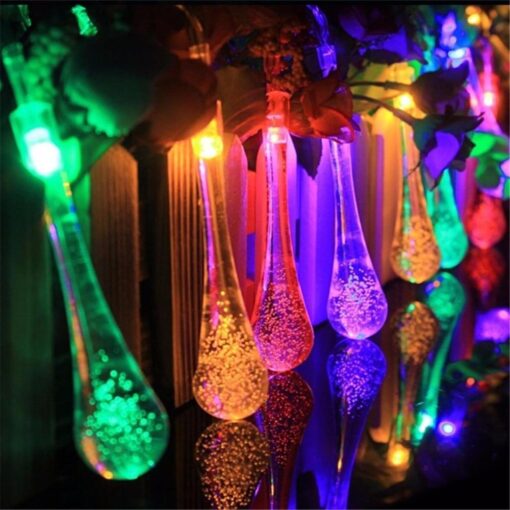 30 LEDS 6.5M Water drop Solar Fairy Lights - Image 2