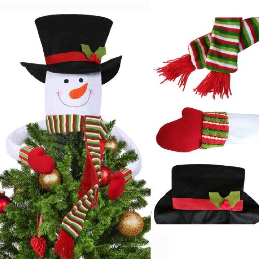 Christmas Tree Snowman Hat Topper Decoration - Image 4