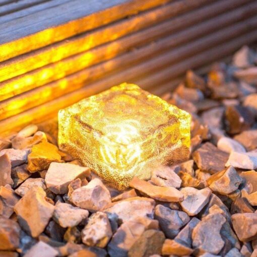 Solar LED Cube Garden Patio Path Light - Image 8