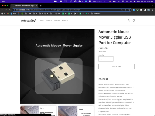 Automatic Mouse Mover Jiggler USB Port for Computer - Image 9