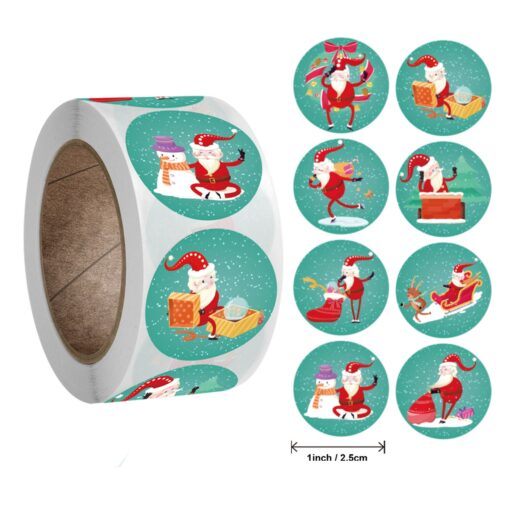 500Pcs Christmas Stickers - Image 6