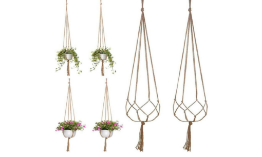 4, 8 or 12 Pcs Flower Basket Rope Macrame Wall Hanging Plant Pot Plants Hanger