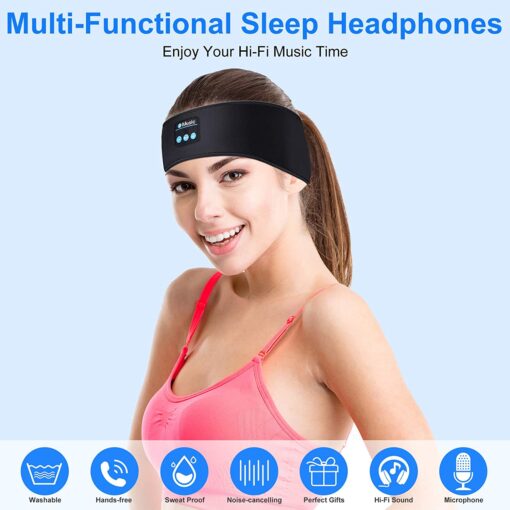 One or Two Headband Wireless V5.0 Bluetooth Headphones - Image 15