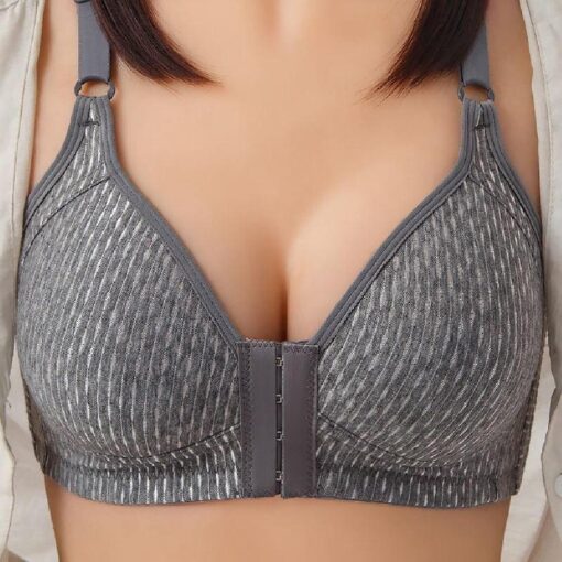 Comfortable Breathable Front Closure Push Up Bra - Image 21