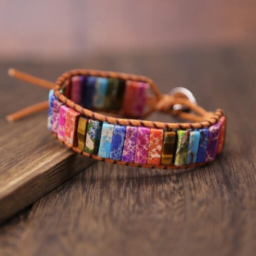 Women's Bohemian Handwoven Leather Bracelet - Image 8