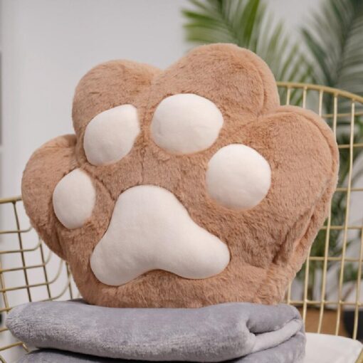 3 in 1 Blanket Cat's Paw Hand Warmer Plush Pillow - Image 18