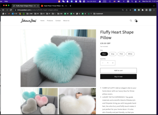 Fluffy Heart Shape Pillow - Image 6