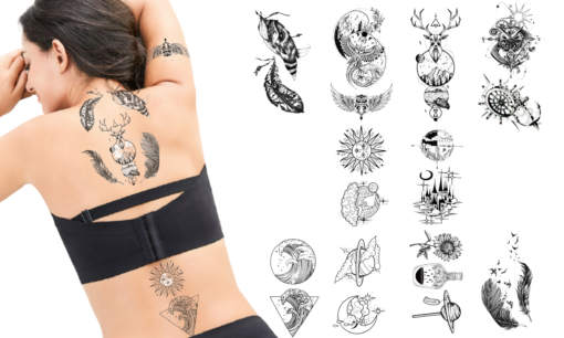 Temporary Tattoos Adjustable Stickers