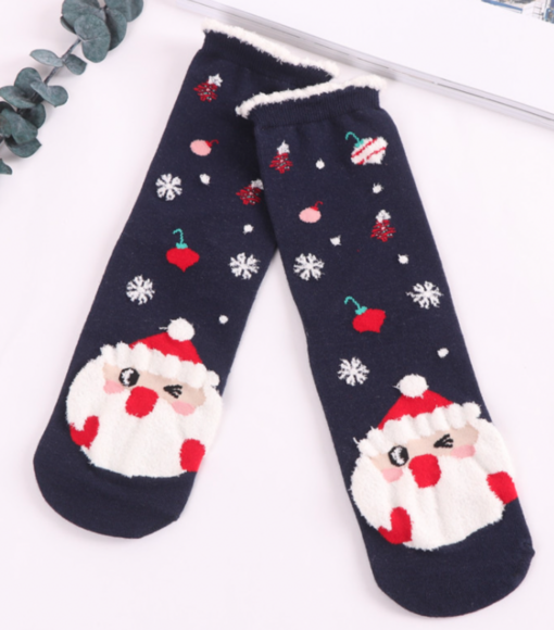 3 Pairs Christmas Cotton Socks - - Image 3