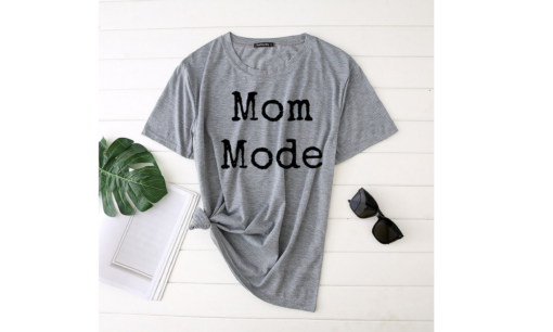 Mom Mode Printed Funny T-shirt - Image 6