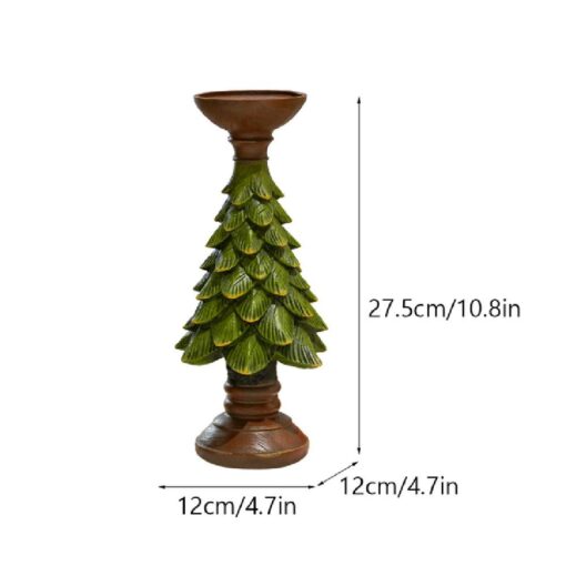 S, M, L Christmas Tree Resin Candle Holder - Image 8