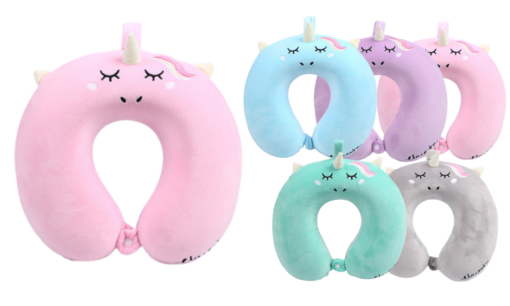 U Shaped Unicorn Travel Pillow