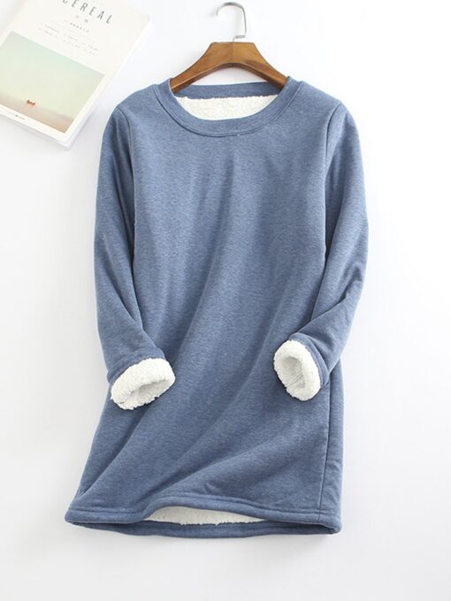 Long Sleeve Slim-Fit Warm Top Sweater - Image 7