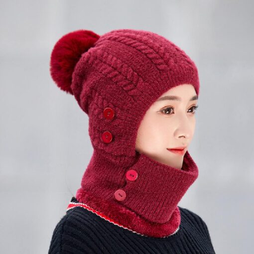 Winter Warm Knitted Cap＆Neck Warmer Sets - Image 21