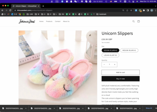 Cozy Fluffy Plush Indoor Unicorn Slippers - Image 8