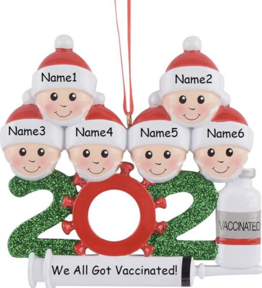 2021 Christmas 3D Resin Ornaments - Amended