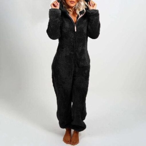 Womens Fleece Teddy onesie -7color - Image 9