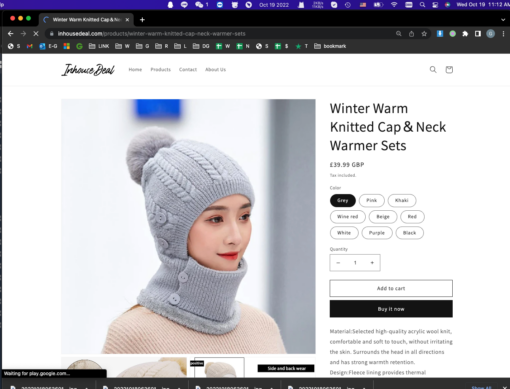 Winter Warm Knitted Cap＆Neck Warmer Sets - Image 2