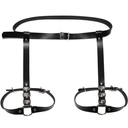 PU Leather Thigh Harness Belt Garter Leg Chain - Image 8