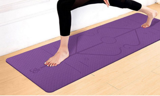 Clearance TPE Yoga Mat with Position Line Non Slip Mat - Image 9