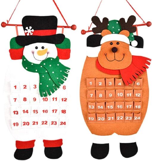 Christmas Advent Hanging Calendar with 24 Pockets - Image 19