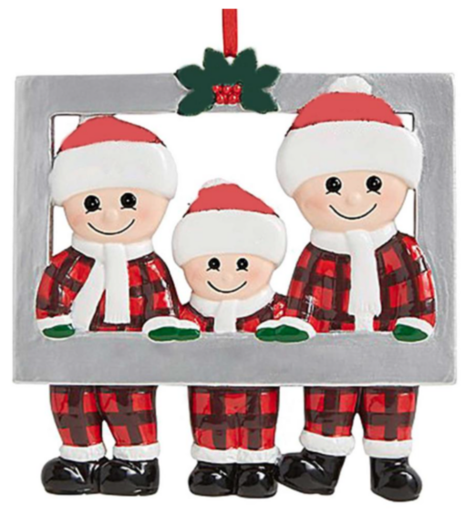 Personlised Family Photo Frame Christmas Tree Decoration - - Image 6