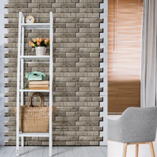 10 piece Waterproof PVC 3D Tile Brick Wall Sticker - Image 16