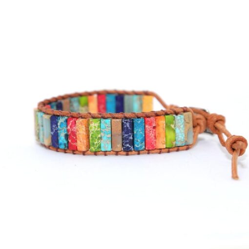 Women's Bohemian Handwoven Leather Bracelet - Image 2