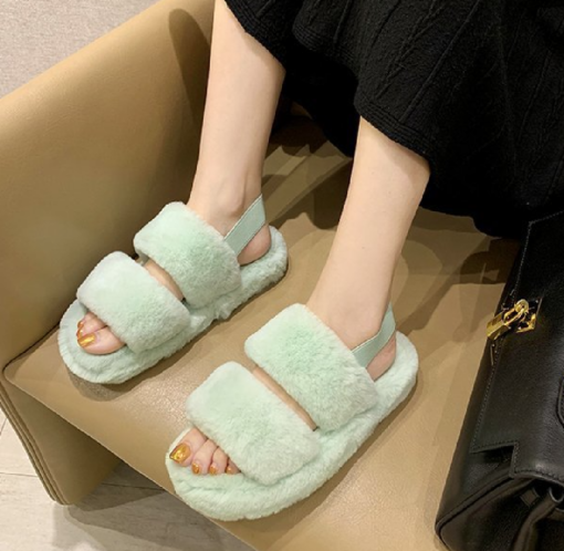 Women's Fluffy Sliders - Image 13