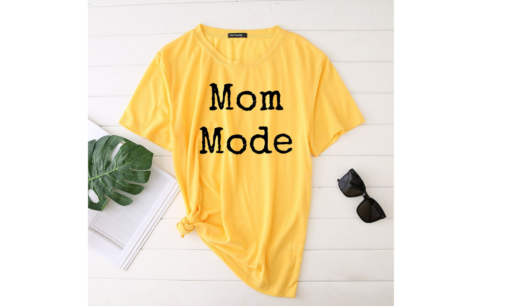 Mom Mode Printed Funny T-shirt - Image 9