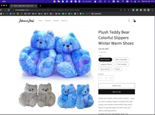 Winter Warm Cozy Plush Teddy Bear Colorful Slippers - Image 11