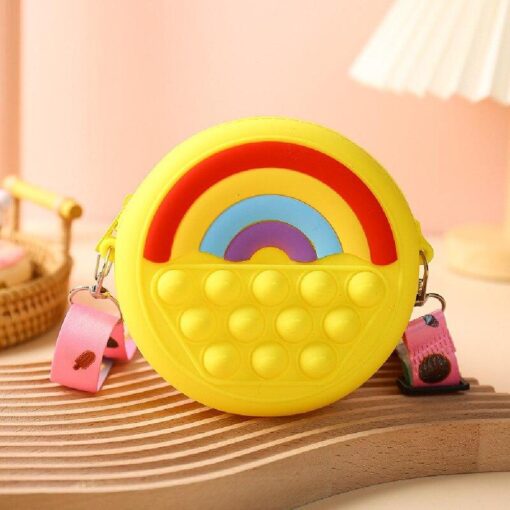 Rainbow Fidget Push Pop Bubble Shoulder Bag - Image 9