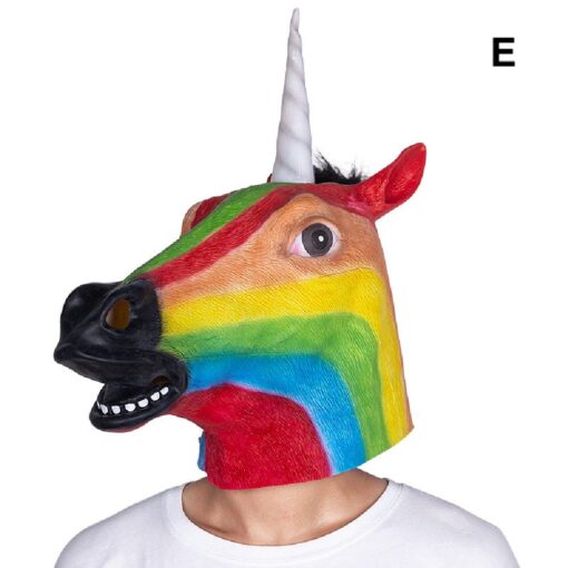 Halloween Party Cosplay Horse Mask - Image 11