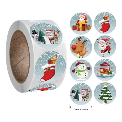 500Pcs Christmas Stickers - Image 8