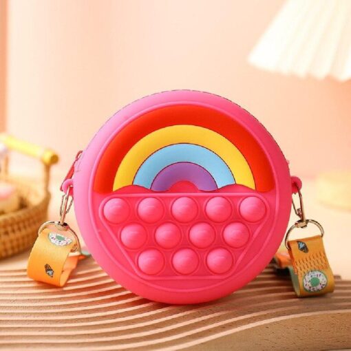 Rainbow Fidget Push Pop Bubble Shoulder Bag - Image 8