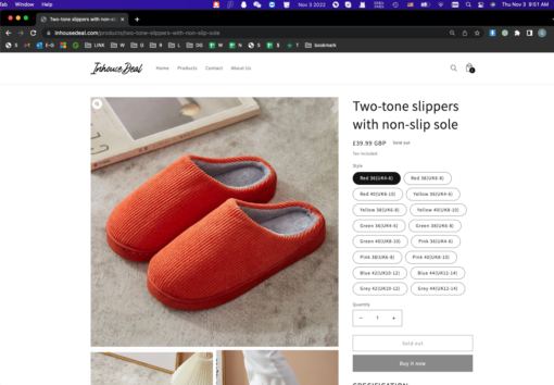 Two-tone slippers with non-slip - Image 6