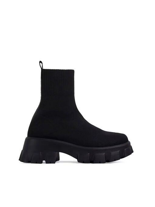 Casual Knit Platform Sock Boot - Image 10