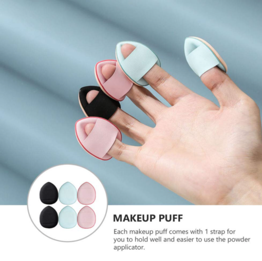 Six or Twelve Pieces Mini Powder Finger Size Makeup Puf - Image 8