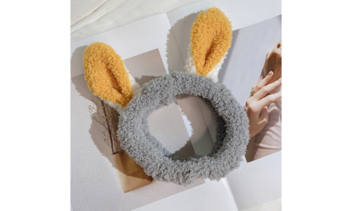 One or Two Elastic Plush Bunny Ears Headband 2022-03-09 NL - Image 3