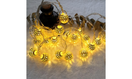 1.5m 10 LED Moroccan Ball String Lights - Image 2