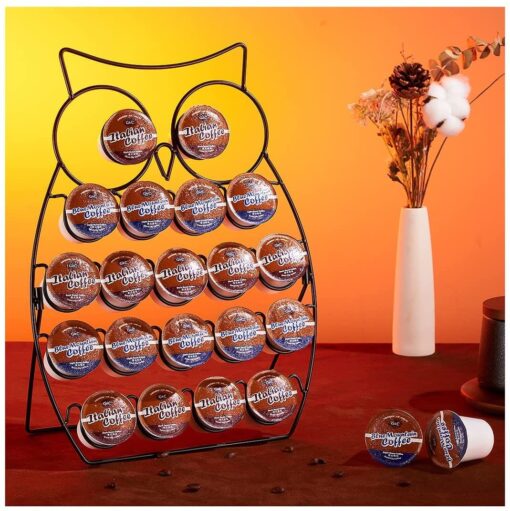 Black or Brown Owl Coffee Capsule Holder Pods Organizer - Image 11