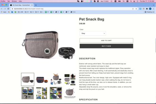 Pet Snack Bag - Image 5