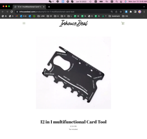 12 in 1 multifunctional Card Tool - Image 11