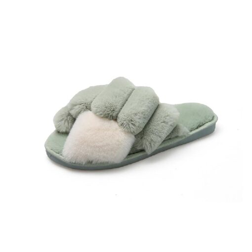 Cross Colorful Winter Fluffy Slipper - Image 11