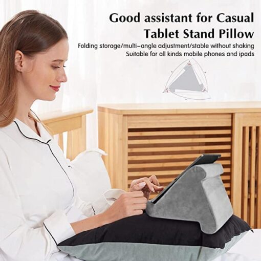 Light Weight Soft Warm Multi-Angle Soft Tablet Stand Pillow - Image 9