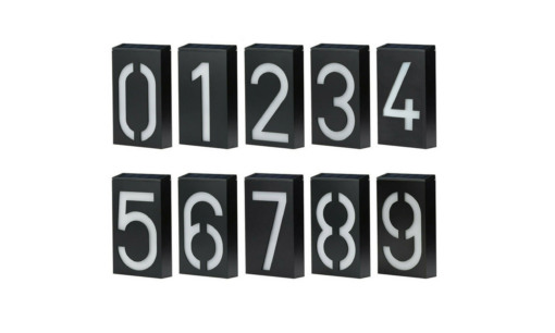 One or Two Solar LED Number Door Plaque Lamp - Image 11